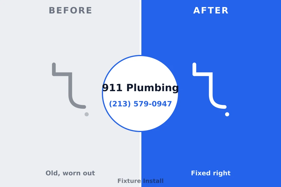 Before and after: plumbing repair Wesley Chapel, NC
